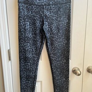 ZYIA Active Black and Gray Animal print Patterned Leggings